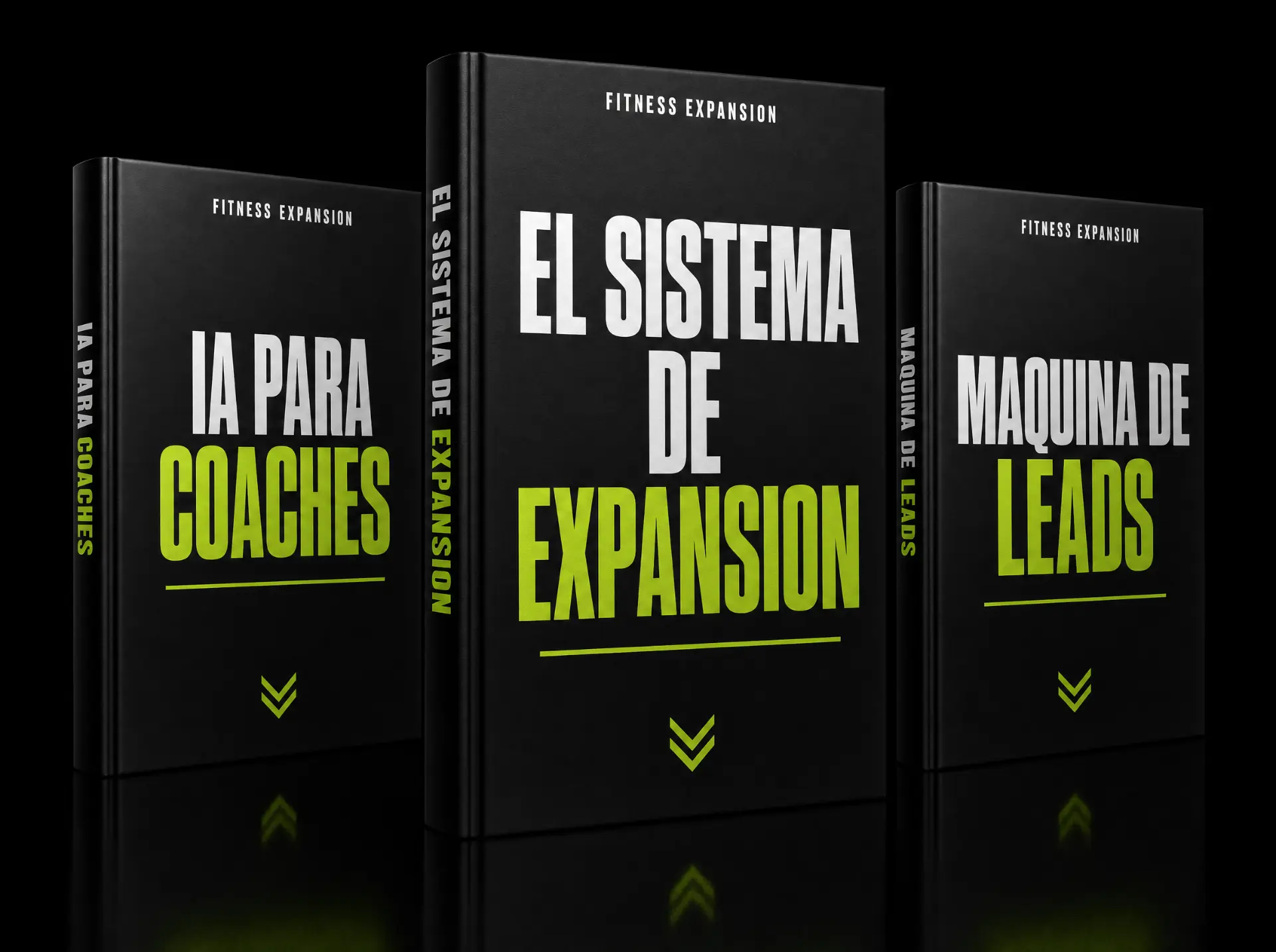 Los 3 libros: El Sistema de Expansión, Máquina de Leads e IA para Coaches